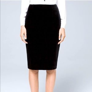Black Velvet pencil skirt